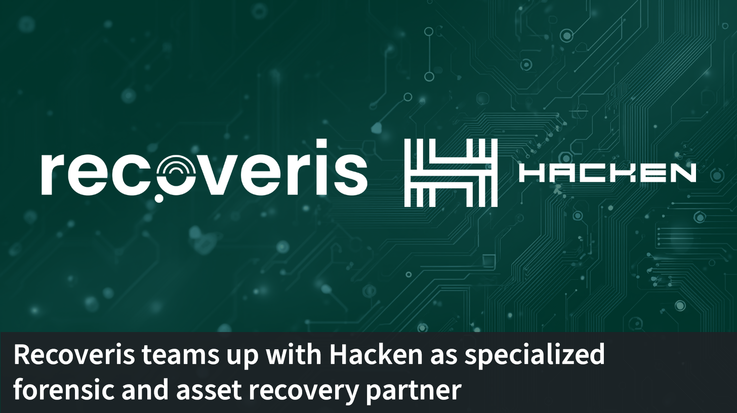 Recoveris partners with Hacken as specialized forensic and asset recovery partner