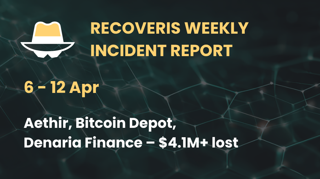 Weekly Incident Report: April 6–12, 2026