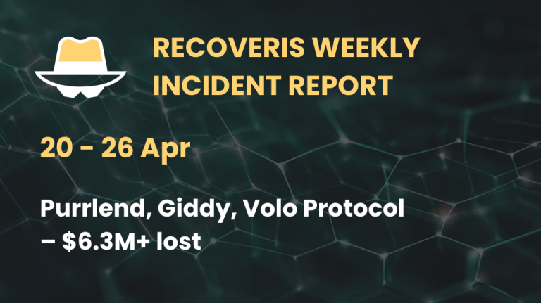 Weekly Incident Report: April 20–26, 2026